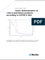 Potentiometric Determination of TAN in Petroleum Products According To ASTM D 664