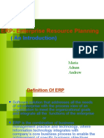 (An Introduction) : ERP-Enterprise Resource Planning