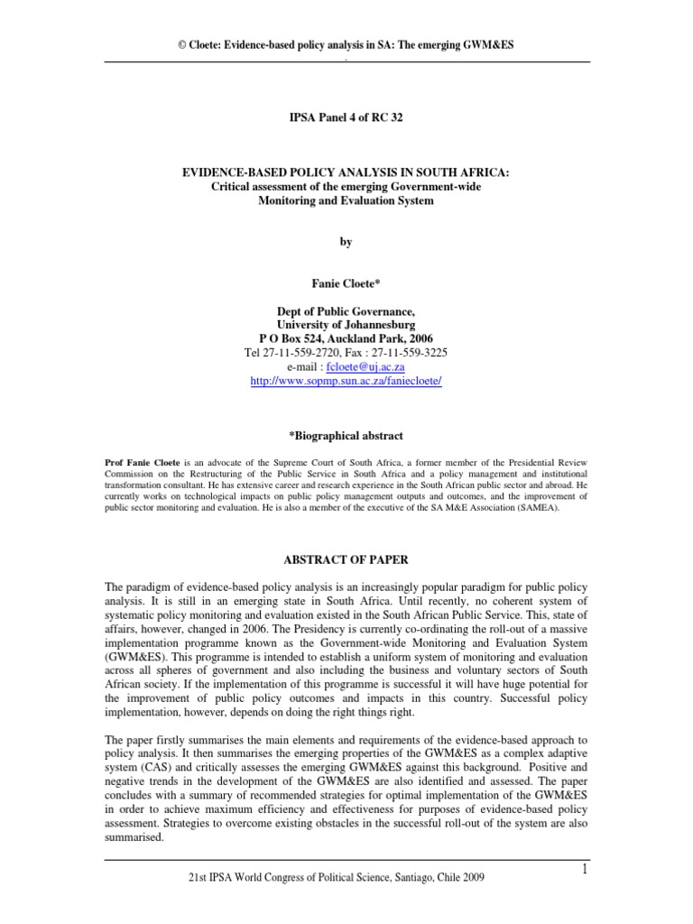 Feasibility paper example picture