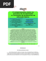 O Comportamento Motor No Processo de Escolarização