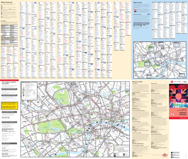 Central London Bus Routes Overview | PDF | Road Transport | Transport