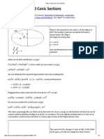 Mohr Circles and Conic Sections