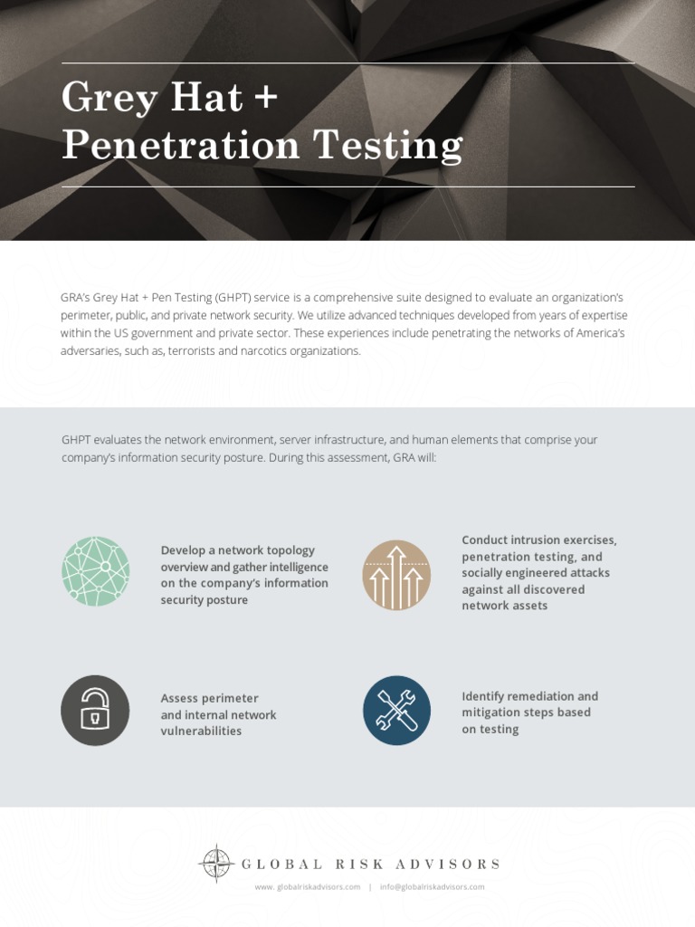 Grey Hat + Penetration Testing | PDF | Penetration Test | Computer Security