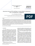 Interactions Between PVC and Binary or Ternary Blends of Plasticizers. Part I. PVC/plasticizer Compatibility