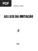 As Leis Da Imitação - Gabriel de Tarde