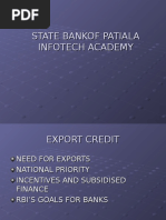 Presentation On Export Credit