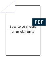 Práctica - Balance de Energía en Un Diafragma