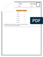 Fayoum University Civil Eng. Applied Statistics Faculty of Engineering Quiz #1 Time: 15 Minute