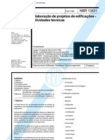 NBR 13531 - Elaboração de Projetos e Edificações-Atividades Técnicas