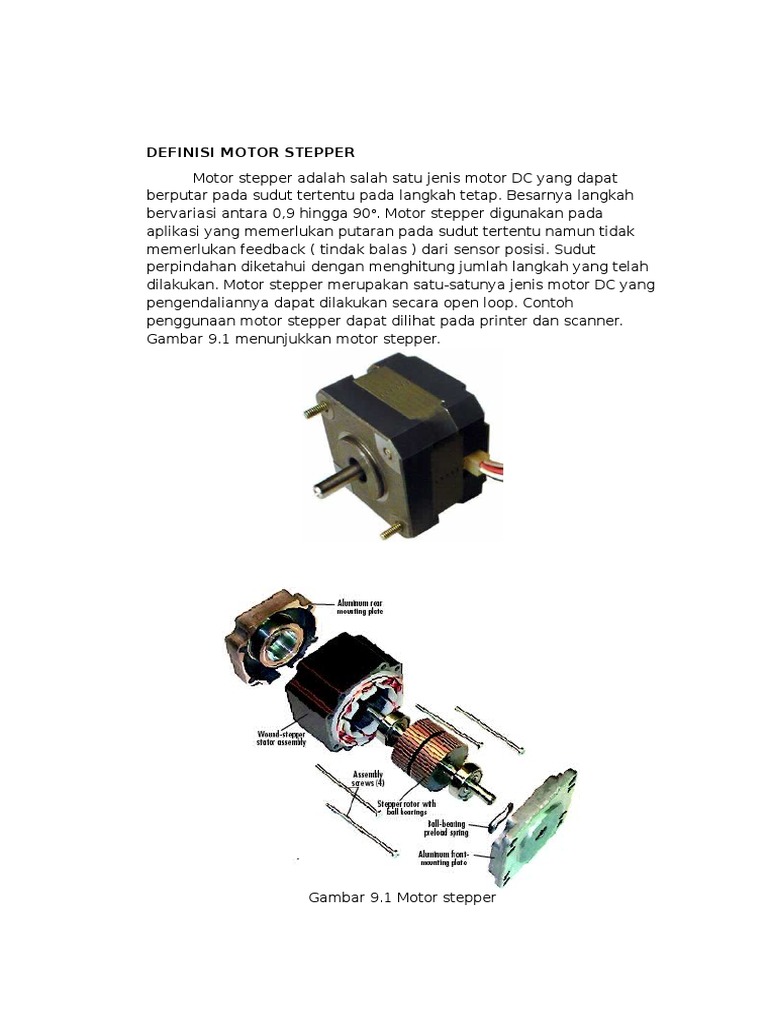 Definisi dan Prinsip Kerja Motor Stepper | PDF
