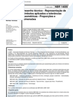 NBR 14699 - Desenho Tecnico - Representacao de Simbolos Aplicados a Tolerancias Geometric As - Pro