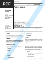 NBR 06502 - 1995 - Rochas e Solos