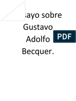 Ensayo Sobre Gustavo Adolfo Becquer