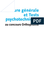 FeuilletageCulture Générale Et Tests Psychotechniques Au Concours ...