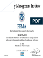 Fema Certification 3