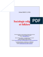 Sociologie religieuse et folklore