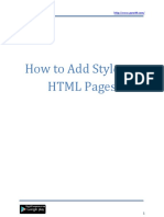 How To Add Styles To HTML Pages
