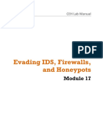 CEHV8 - Module 17 - Labs Evading IDS, Firewalls and Honeypots
