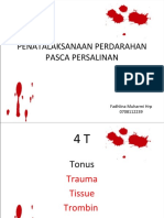 Penatalaksanaan Perdarahan Pasca Persalinan