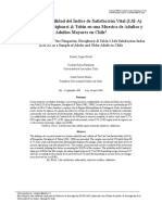 Validez y Confiabilidad Del Índice de Satisfacción Vital