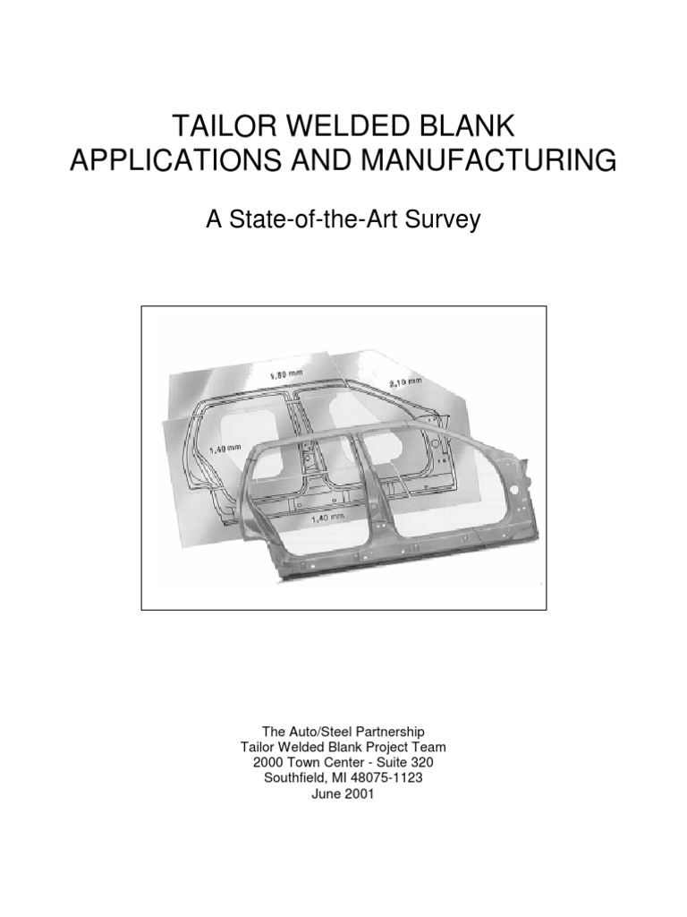 Tailor Welded Blanks Applications and Manufacturing Welding Door