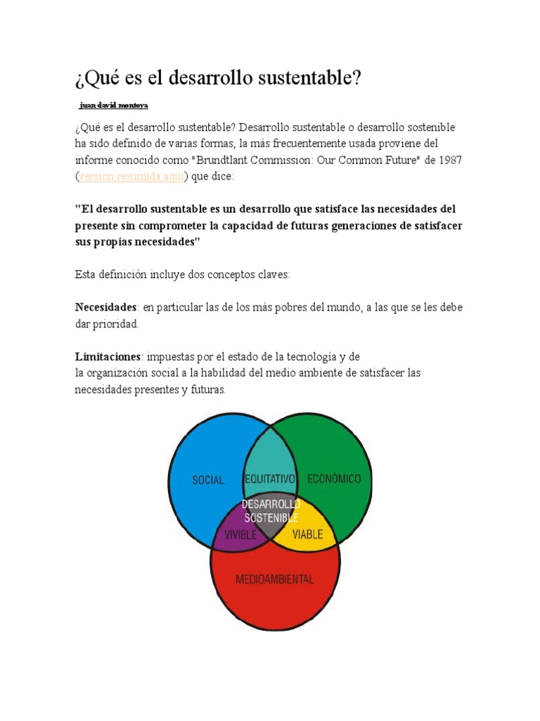 Qué Es El Desarrollo Sustentable CO Sustentabilidad