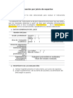 (Formato 1 en Estudios Correlacionales) para Evaluación Por Juicio de Expertos