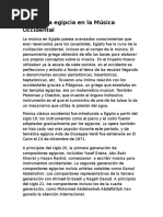 Influencia Egipcia en La Música Occidental