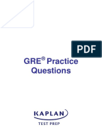 GRE Practice Questions All 2015 KAPLAN