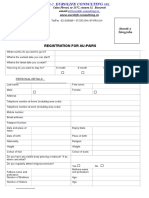 Application Form AU PAIR