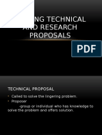 Writing Technical and Research Proposals