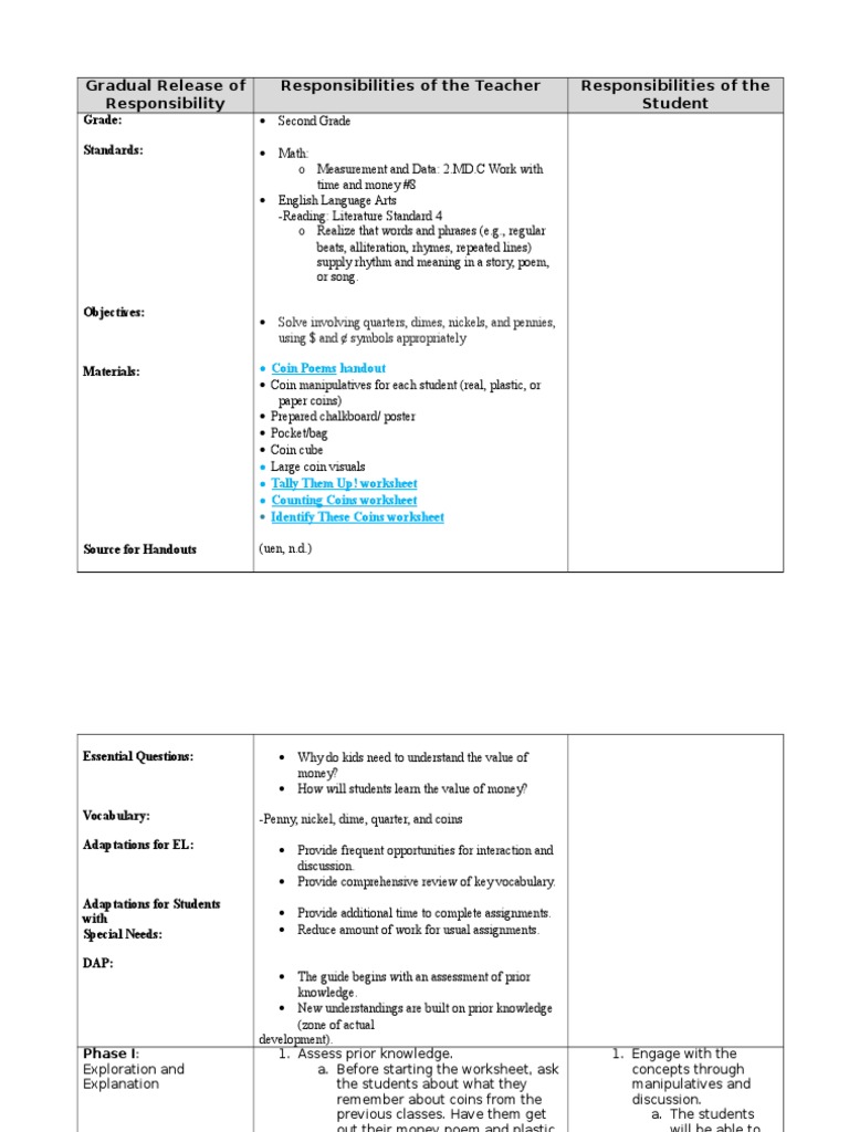 2nd Grade Lesson Plan | PDF | Educational Assessment | Lesson Plan