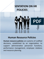 A Presentation On HR Policies