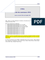 CIMA Code Assurances 2012