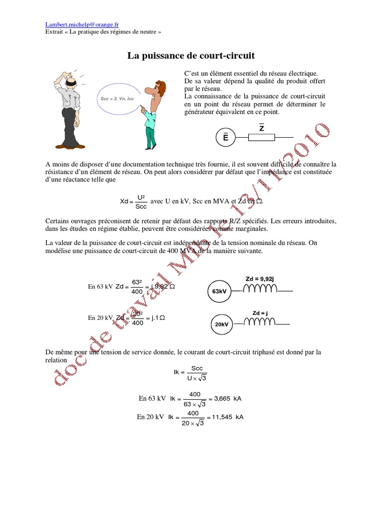Puissance de Court-Circuit | PDF