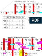 Jadwal Jaga Bangsal Internship Balaraja Bulan April 2016