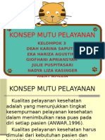 Konsep Mutu Pelayanan