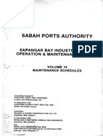 Sepanggar Bay Oil Terminal: Maintenance Manual