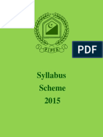 PIPFA New Syllabus 2015