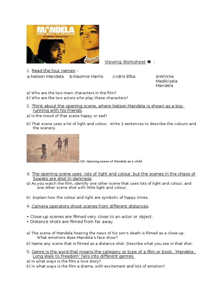 The Movie Mandela Long Walk To Freedom | PDF