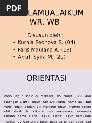 Teks Biografi Mario Teguh Dan Strukturnya Berbagi Struktur