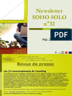 Newsletter Soho Solo N°32 Mai-2010