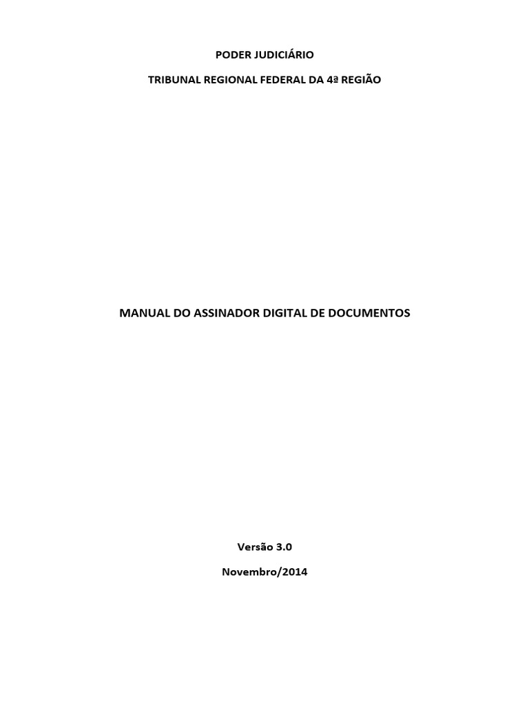 Manual Assinador Digital 03 Download grátis PDF Certificado de