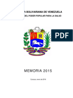  Memoria Del Ministerio de Salud 2015