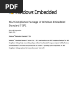 SKU Compliance Package in Windows Embedded Standard 7 SP1