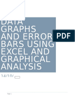 Data Graphs and Error Bars Using Excel and Graphical Analysis