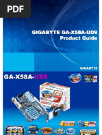 Download Gigabyte GA-X58A-UD9 Motherboard Product Guide by GIGABYTE UK SN30931846 doc pdf