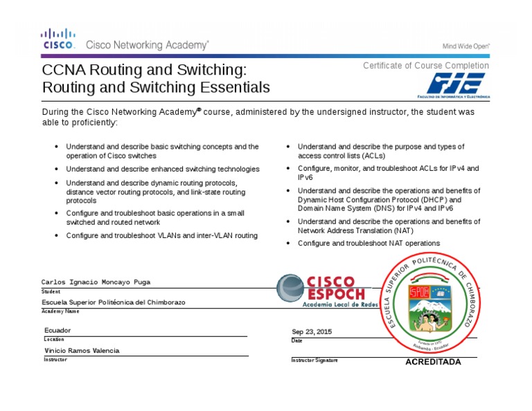 CCNA Routing and Switching: Routing and Switching Essentials | PDF