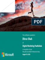 Bing Certificate PDF
