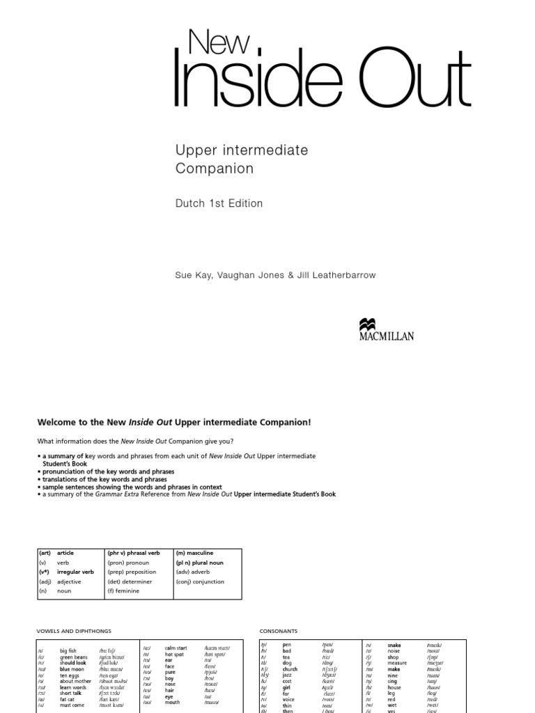 Inside Out Upper Intermediate Companion | PDF | Grammatical Gender | Phrase